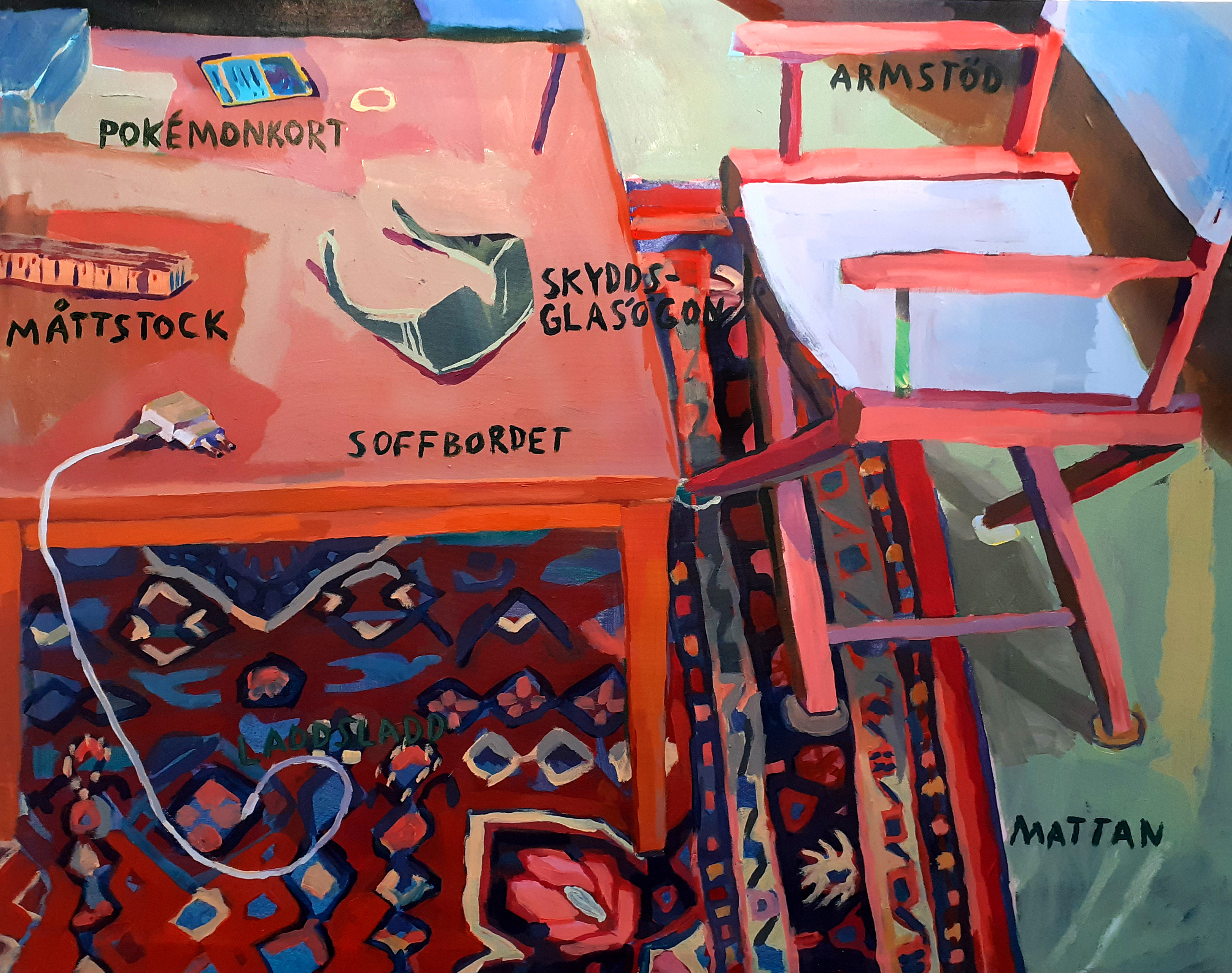Pokemonkort, armstöd, måttstock