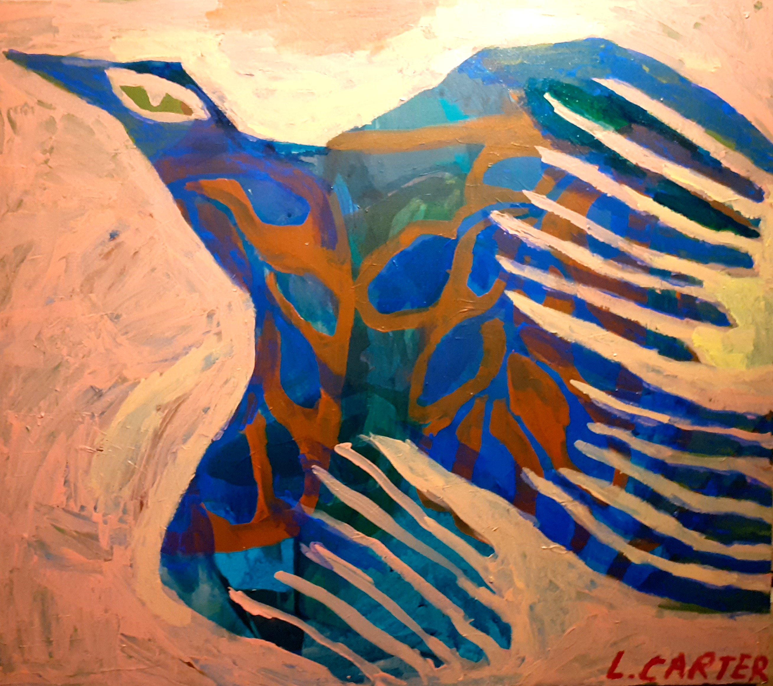 Flying Bird In Sunset